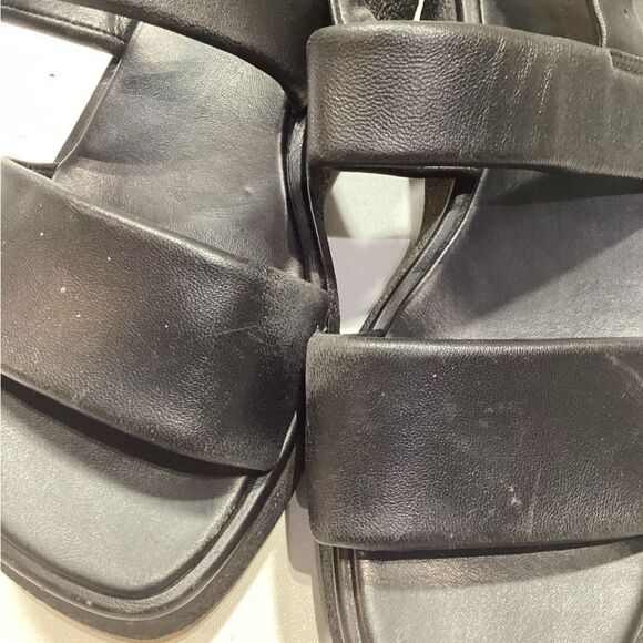 Vince Laguna Leather Platform Sandal In Black - Picture 12 of 16